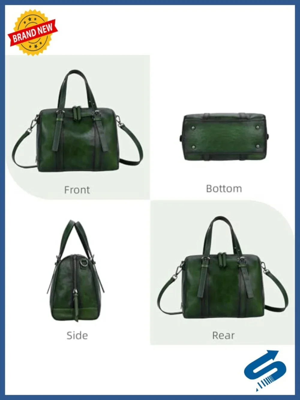 Genuine Leather Purse Satchel Bag for Women Hobo Crossbody Shoulder Tote